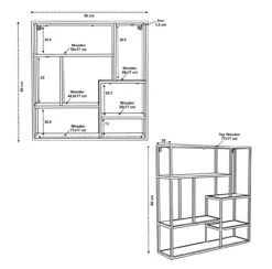 PANAMA Regal 09230-01 -Betten Prinz Verkäufe 09230 01 Masse 4 1280x1280