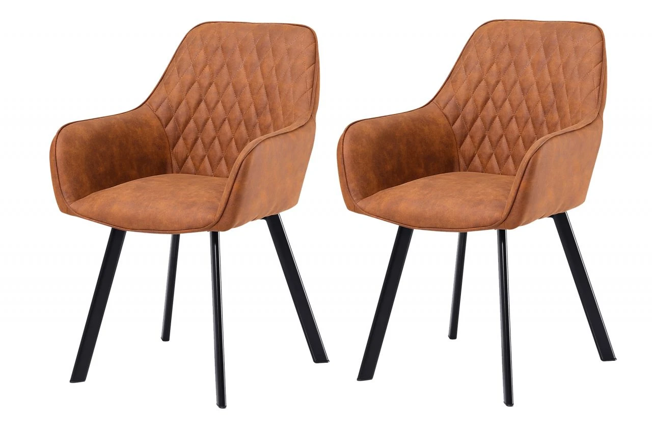 Armlehnstuhl 2er Set Mikrofaser 8 Armlehnstuhl 2er Set Mikrofaser – Bild 8