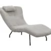 Relaxliege Hellgrau Texturstoff 390399