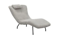 Relaxliege Hellgrau Texturstoff 390399