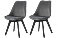 Esszimmerstuhl 2er Set Samt