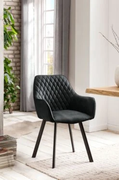 Armlehnstuhl 2er Set Mikrofaser