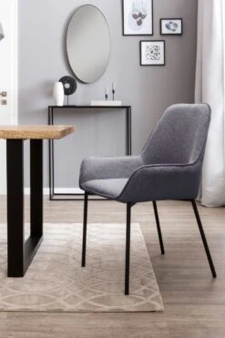 Esszimmerstuhl 2er Set Strukturstoff