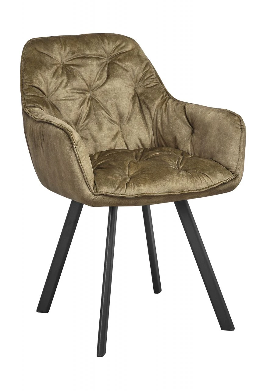 Esszimmerstuhl 2er Set Vintage-Samtvelour 2 Esszimmerstuhl 2er Set Vintage-Samtvelour – Bild 2