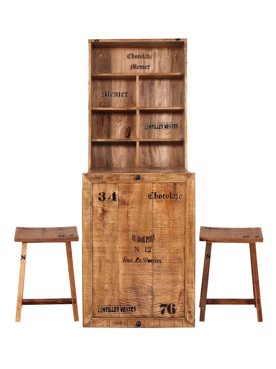 RUSTIC Klapptisch Mit 2 Hockern 01930-04 1 RUSTIC Klapptisch Mit 2 Hockern 01930-04