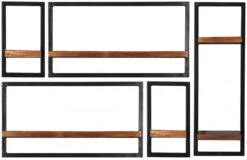 PANAMA Wandregal-Set, 5-teilig 09200-04