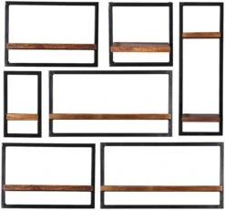 PANAMA Wandregal-Set, 7-teilig 09200-05