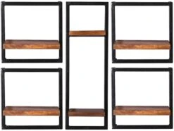 PANAMA Wandregal-Set, 5-teilig 09200-16