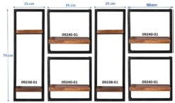 PANAMA Wandregal-Set, 6-teilig 09200-18 -Betten Prinz Verkäufe 29143 1280x1280