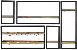 RIVERBOAT Wandregal-Set, 5-teilig 09101-01