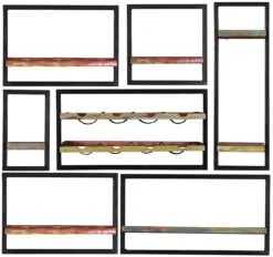 RIVERBOAT Wandregal-Set, 7-teilig 09101-02