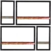 RIVERBOAT Wandregal-Set, 4-teilig 09101-03