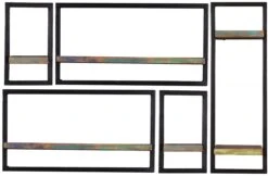 RIVERBOAT Wandregal-Set, 5-teilig 09101-04