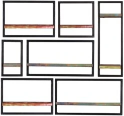 RIVERBOAT Wandregal-Set, 7-teilig 09101-05