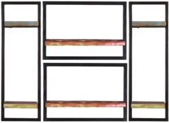 RIVERBOAT Wandregal-Set, 4-teilig 09101-14