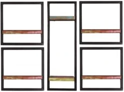 RIVERBOAT Wandregal-Set, 5-teilig 09101-16