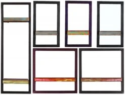 RIVERBOAT Wandregal-Set, 6-teilig 09101-19