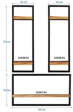 SIDNEY Wandregal-Set, 3-teilig 14300-12 7 SIDNEY Wandregal-Set, 3-teilig 14300-12 -Betten Prinz Verkäufe 29268 1280x1280