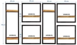 SIDNEY Wandregal-Set, 6-teilig 14300-18 -Betten Prinz Verkäufe 29280 1280x1280