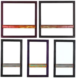 RIVERBOAT Wandregal-Set, 5-teilig 09101-17