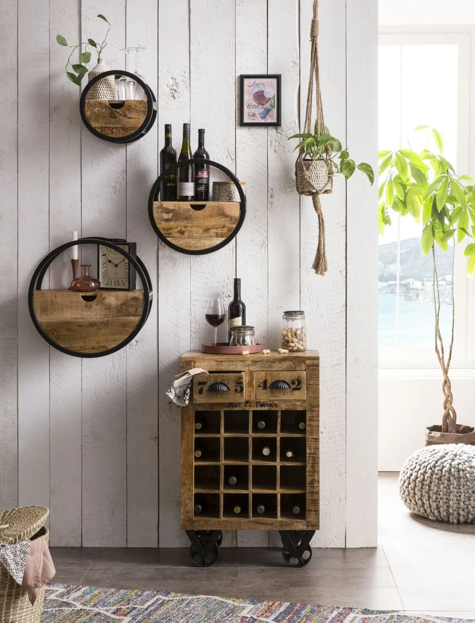 RUSTIC Wein-Kommode 01937-04 1 RUSTIC Wein-Kommode 01937-04