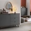 Sideboard Walnuss / Grau 395936