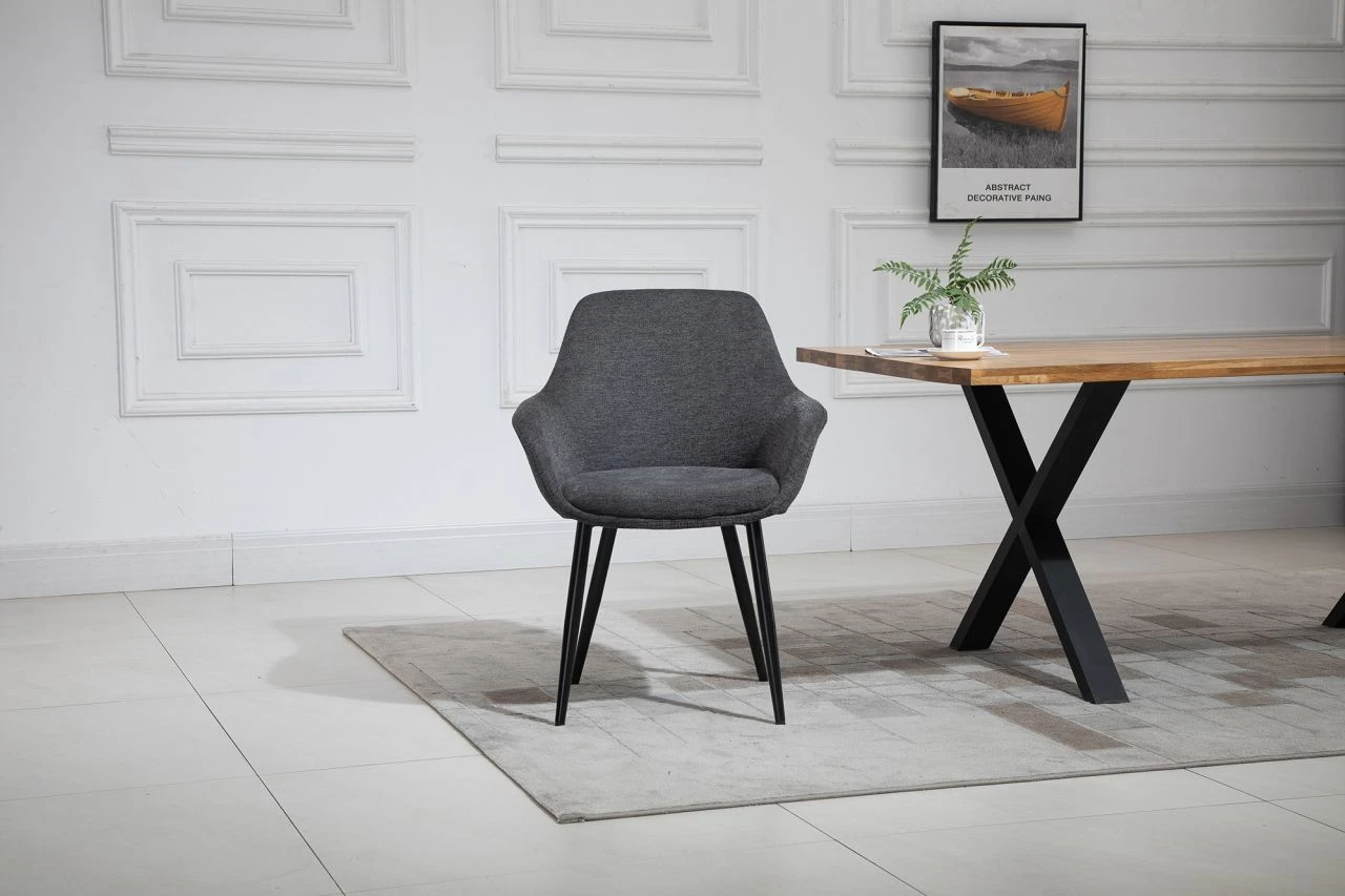 Armlehnstuhl 2er Set Strukturstoff 4 Armlehnstuhl 2er Set Strukturstoff – Bild 4