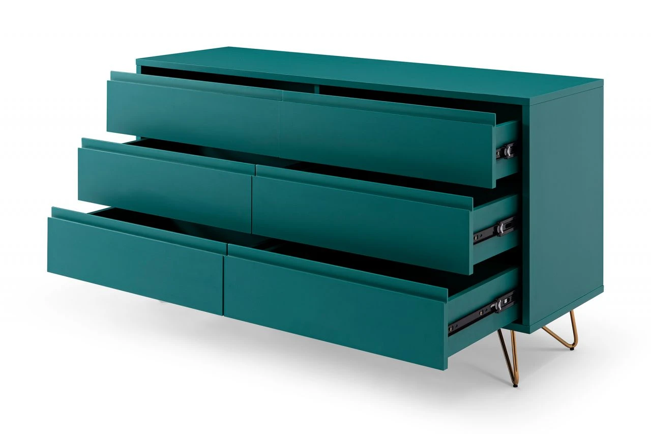 Kommode Breit Mit 6 Schubladen 2 Kommode Breit Mit 6 Schubladen – Bild 2