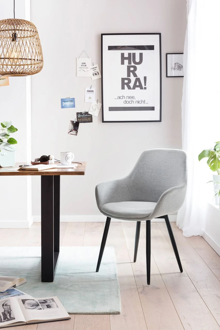 Armlehnstuhl 2er Set Strukturstoff 15 Armlehnstuhl 2er Set Strukturstoff – Bild 15