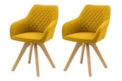 Armlehnstuhl 2er Set Textil