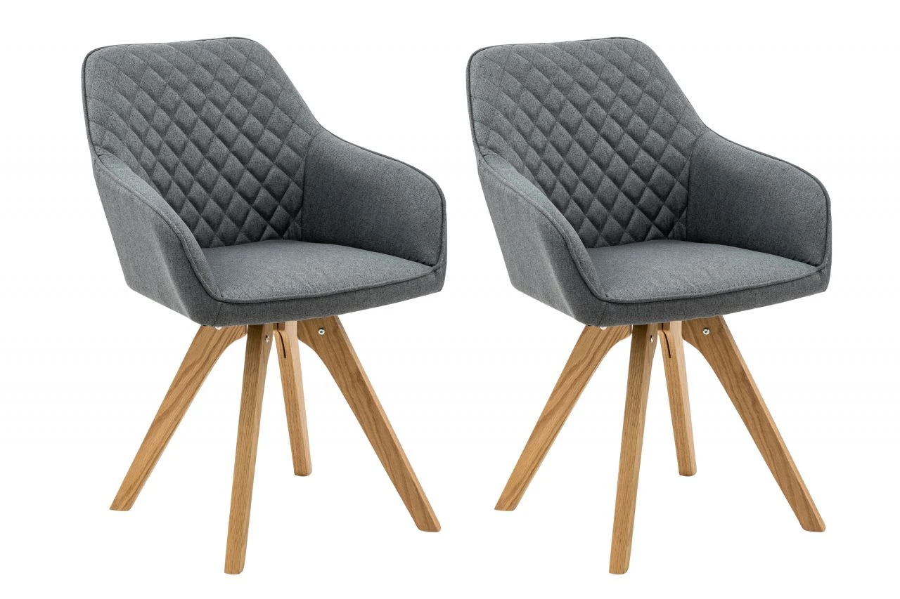 Armlehnstuhl 2er Set Textil 8 Armlehnstuhl 2er Set Textil – Bild 8