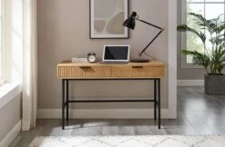 Schreibtisch 120 X 60 Cm Eiche Echtholzfurnier 371688