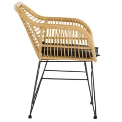 Armlehnstuhl Rattanoptik 2er Set Natur -Betten Prinz Verkäufe 941 1280x1280