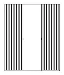 Kleiderschrank Manhattan, 3-türig -Betten Prinz Verkäufe Schrank 3trg Manhattan 1280x1280